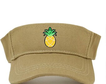 Stitchfy Pineapple Patch Cotton Infant Summer Visor Cap
