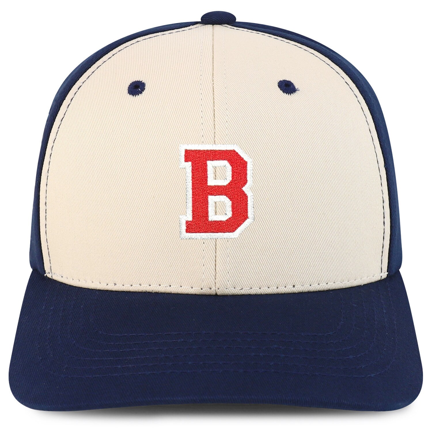 ★ ★ Unisex CKJ New Title Case Logo Ball Cap 4G5 Stitchfy Letter B Varsity 6 Panel Snapback Baseball Cap(sf