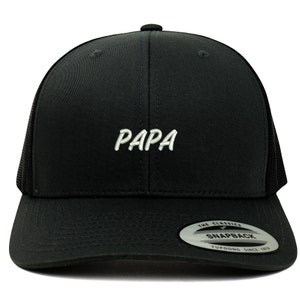 Stitchfy Papa Embroidered Retro Trucker Mesh Cap