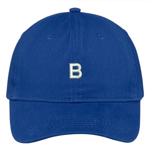 Stitchfy Letter B Block Font Embroidered Dad Hat Cotton - Etsy