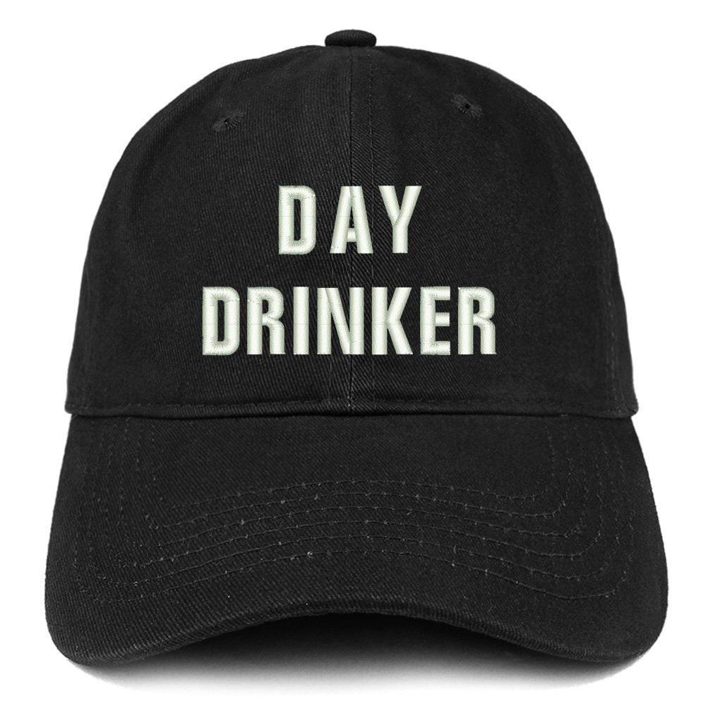 Stitchfy Day Drinker Embroidered Low Profile Brushed Cotton Stitchfy Day Drinker Embroidered Low Profile Brushed Cotton