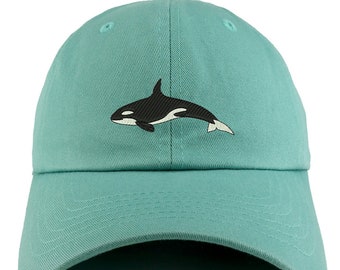 Stitchfy Orca Killer Whale Adjustable Unstructured Dad Hat