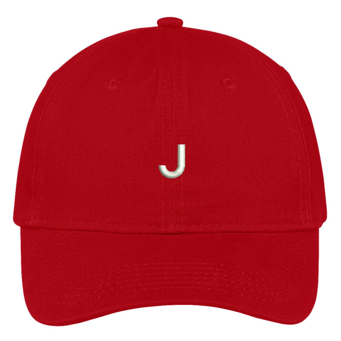 Stitchfy Letter J Block Font Embroidered Dad Hat Cotton Baseball Cap - Etsy