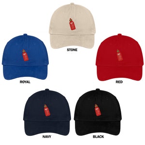 Stitchfy Hot Sauce Embroidered 100% Quality Brushed Cotton Baseball Cap