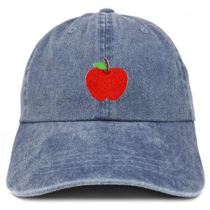 Stitchfy Apple Fruit Patch Pigment Dyed Washed Apple Fruit Cap  (SF-AP0114-MGC-7601)