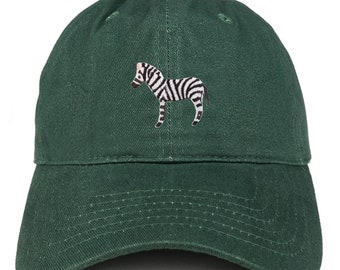 Stitchfy Zebra Patch Low Profile Soft Cotton Baseball Cap (SF-AP0033-SAN-CP77)