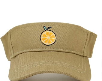 Stitchfy Orange Patch Cotton Infant Summer Visor Cap