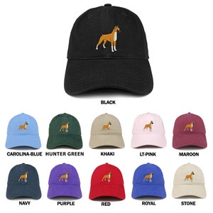 Stitchfy Boxer Embroidered Brushed Cotton Dad Hat Cap (SF-LOG052-SAN-CP77)