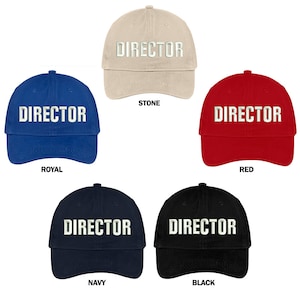 Stitchfy Director Embroidered Soft Cotton Low Profile Dad Hat Baseball Cap