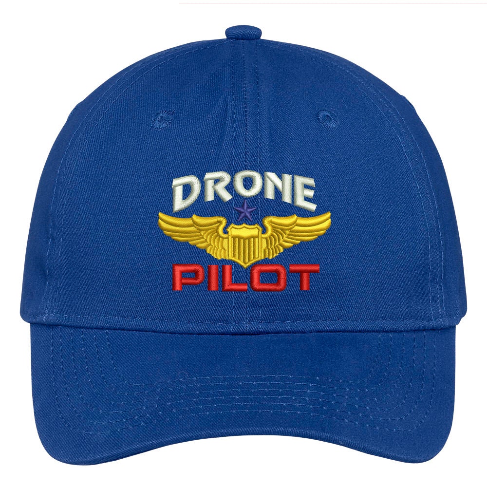 Stitchfy Drone Pilot Aviation Wing Embroidered Soft Crown