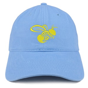 Stitchfy Yellow Jacket Bee Embroidered Unstructured Cotton Dad Hat - Etsy