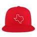 Trendy Apparel Shop Texas State Outline Embroidered Trucker Hat – Cotton Flat Bill, Mesh Back, Adjustable Snapback 9 thumbnail image