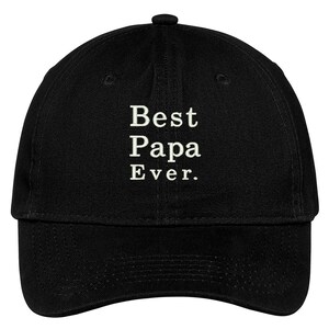 Stitchfy Best Papa Ever Embroidered Low Profile Adjustable Cap | Etsy