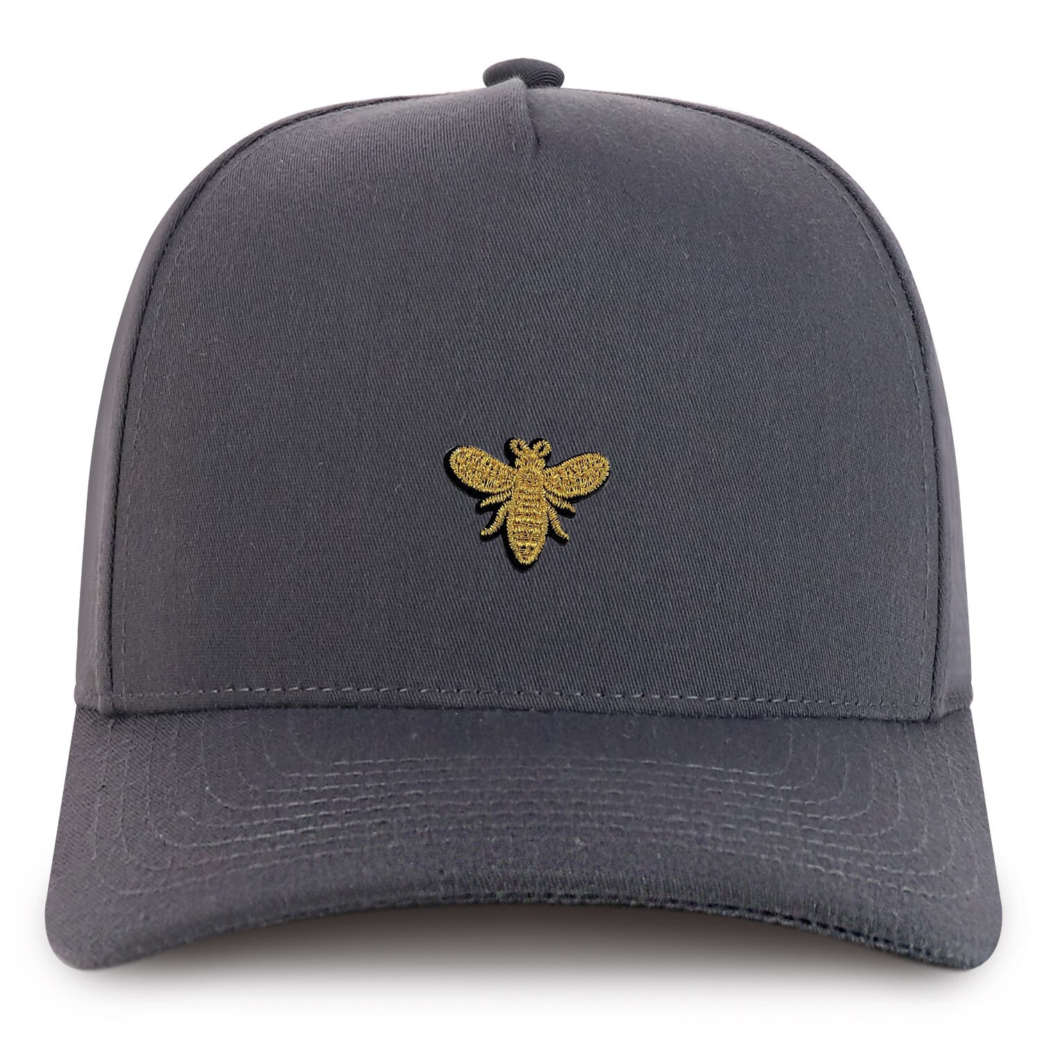 帽子 APSTUDIO GOLDEN EMBROIDERY CAP Stitchfy Golden Bee Embroidered Patch 100% Cotton 5 Panel