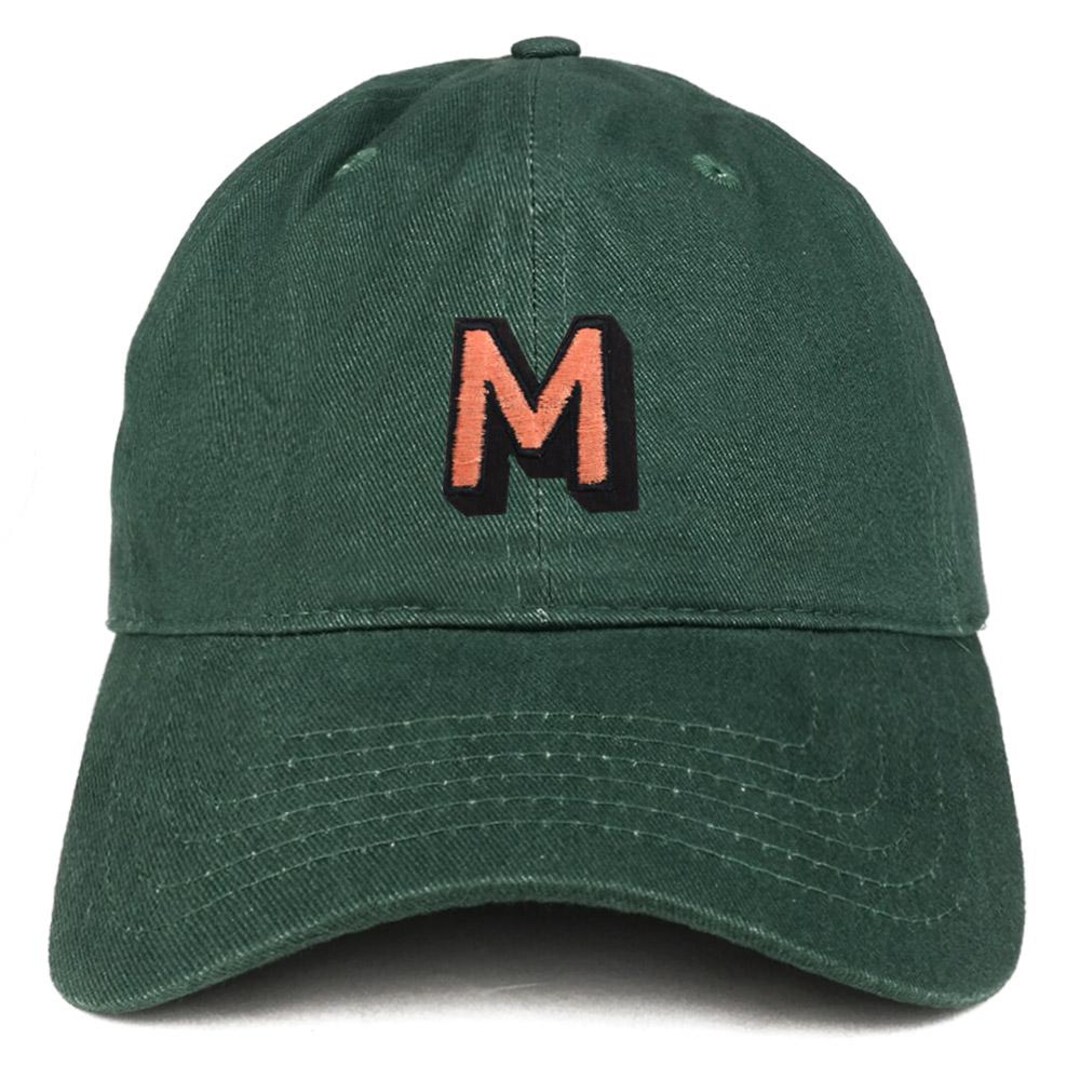 Stitchfy Alphabet M Patch Low Profile Soft Cotton Baseball Cap (SF ...
