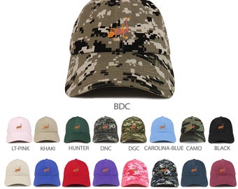 Stitchfy Lizard Embroidered Brushed Cotton Dad Hat Cap