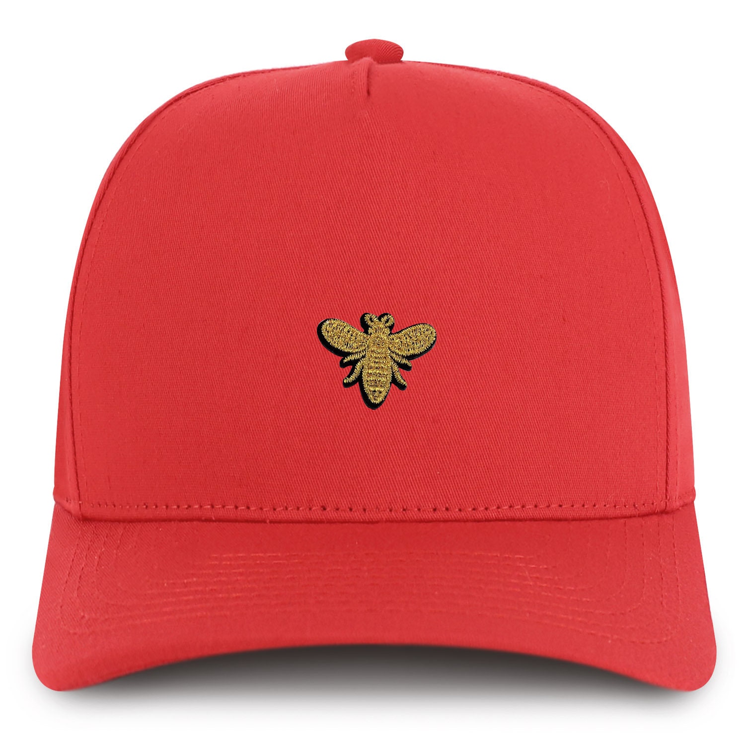 帽子 APSTUDIO GOLDEN EMBROIDERY CAP Stitchfy Golden Bee Embroidered Patch 100% Cotton 5 Panel