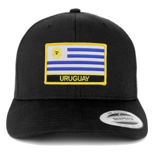 Stitchfy Uruguay Flag Patch Retro Trucker Mesh Cap