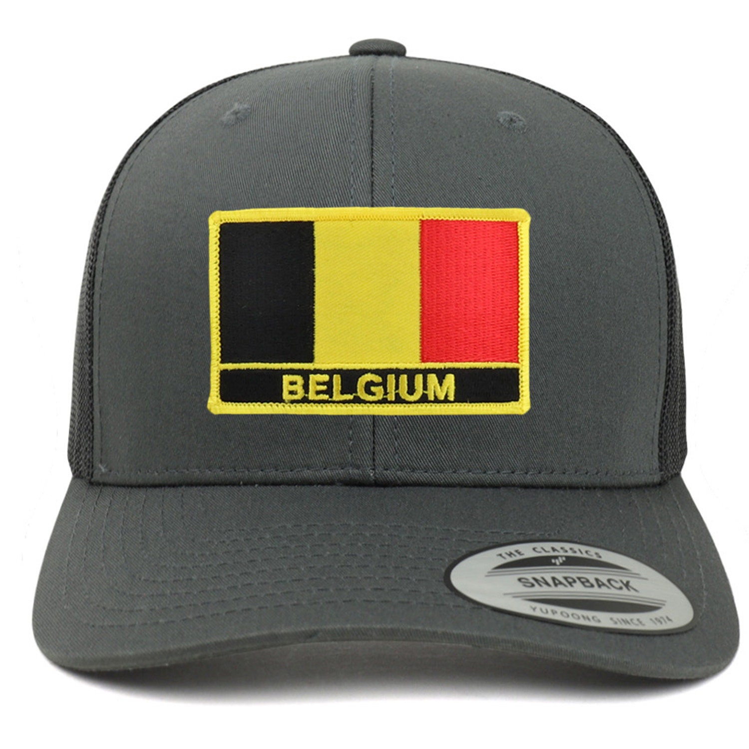 Stitchfy Belgium Flag Patch Retro Trucker Mesh Cap - Etsy