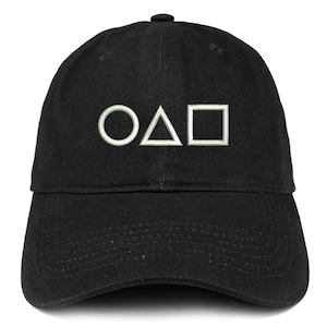 Stitchfy Survival Game Circle Triangle Square Logo Low Profile Soft Cotton Baseball Cap