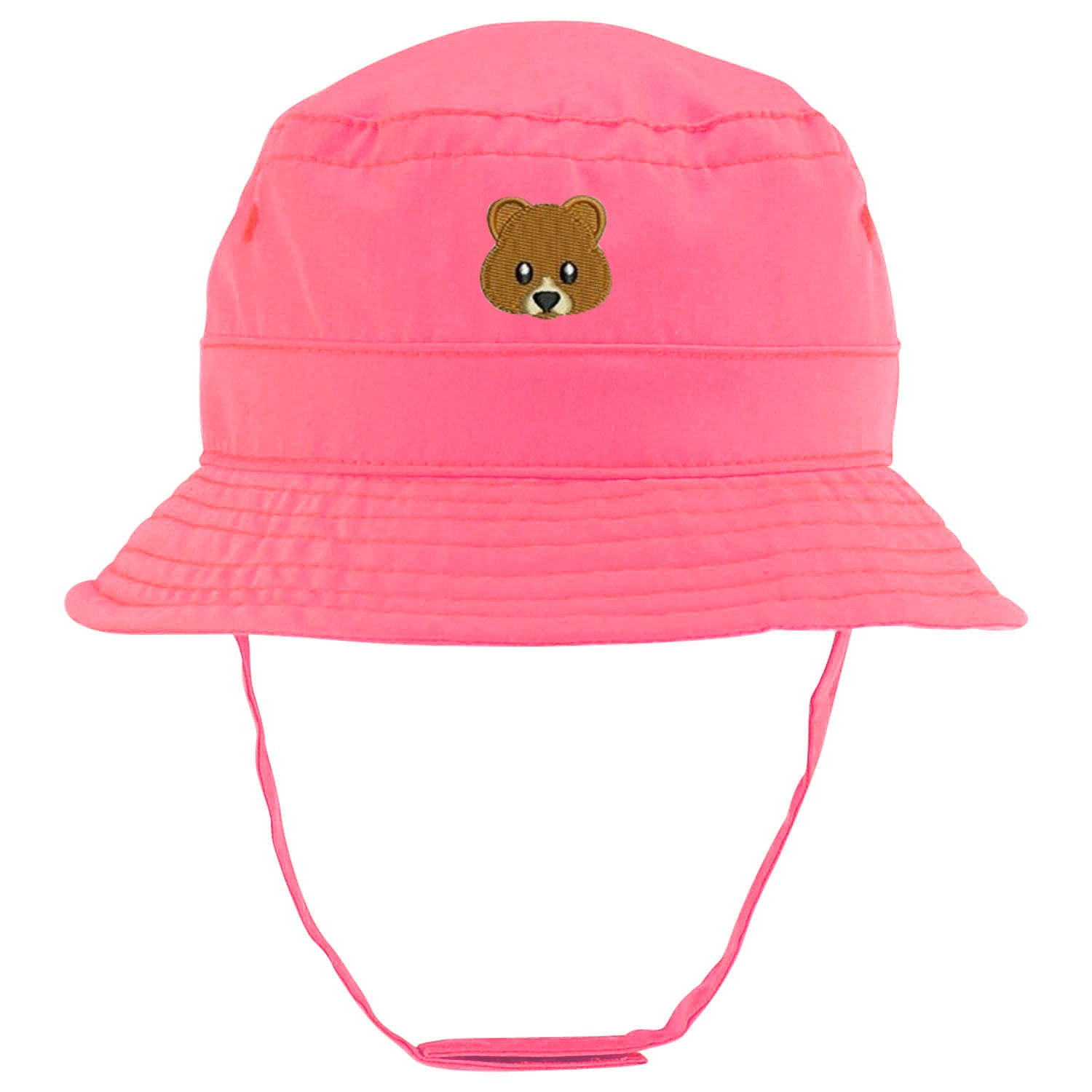 Stitchfy Cute Bear Face Embroidered Infant Lightweight Bucket Hat