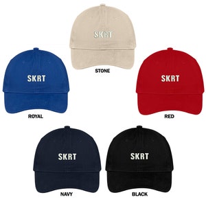 Stitchfy Skrt Embroidered 100% Quality Brushed Cotton Baseball Cap