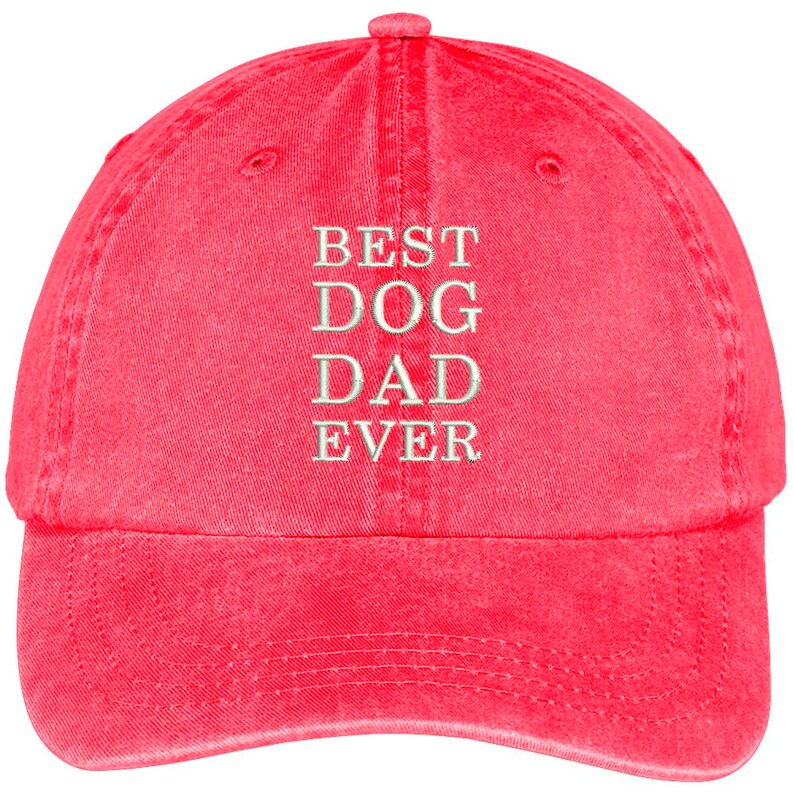 Stitchfy Best Dog Dad Ever Embroidered Soft Fit Washed Cotton Baseball Cap imagem 6