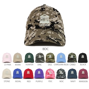 Stitchfy Greece Embroidered Brushed Cotton Dad Hat Cap