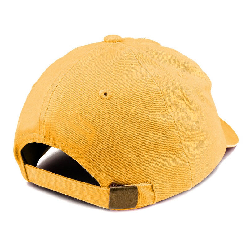 Youth Orange Patch Pigment Dyed Baseball Cap - Soft Cotton  display picture 2