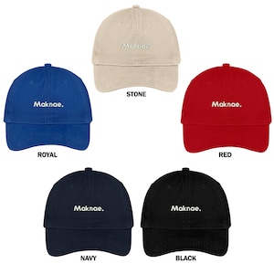 Stitchfy Maknae bestickt 100 % hochwertige Baumwolle-Baseball-Cap gebürstet