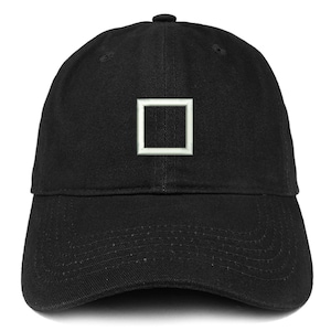Stitchfy Survival Game TV Korean Drama Square Logo Low Profile Soft Cotton Baseball Cap