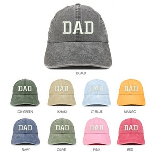 Stitchfy Dad Embroidered Pigment Dyed Low Profile Cotton Cap