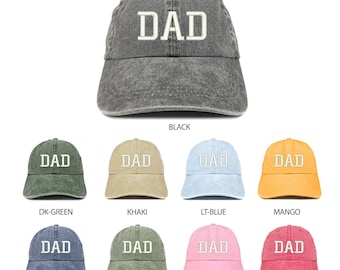 Stitchfy Dad Embroidered Pigment Dyed Low Profile Cotton Cap