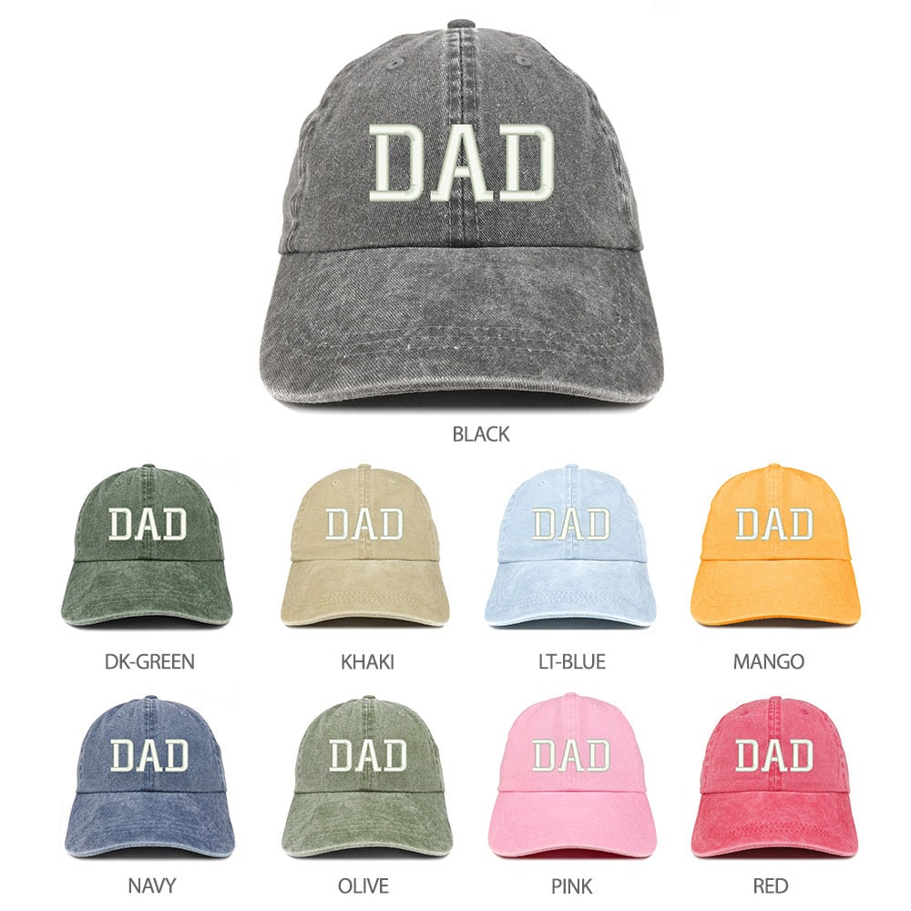 Stitchfy Dad Embroidered Pigment Dyed Low Profile Cotton Cap