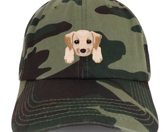 Stitchfy Labrador Retriever Patch Low Profile Soft Cotton Baseball Cap (SF-AP0011-SAN-CP77)