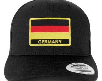 Stitchfy Germany Flag Patch Retro Trucker Mesh Cap