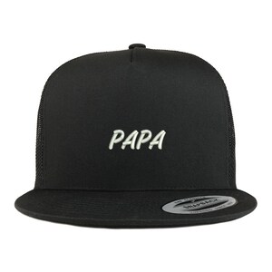 Stitchfy Papa 5 Panel Flatbill Trucker Mesh Cap