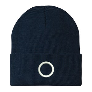 Stitchfy Survival Game TV Korean Drama Circle Logo Embroidered Winter Cuff Long Beanie