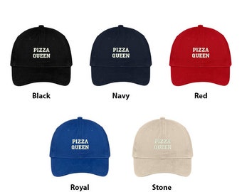 Stitchfy Pizza Queen Embroidered Low Profile Adjustable Cap Dad Hat