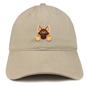 Stitchfy German Shepherd Patch Low Profile Soft Cotton Baseball Cap (SF-AP0009-SAN-CP77)