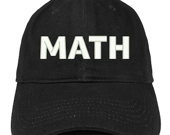 Stitchfy MATH Make America Think Harder Embroidered Low Profile Soft Cotton Brushed Baseball Cap