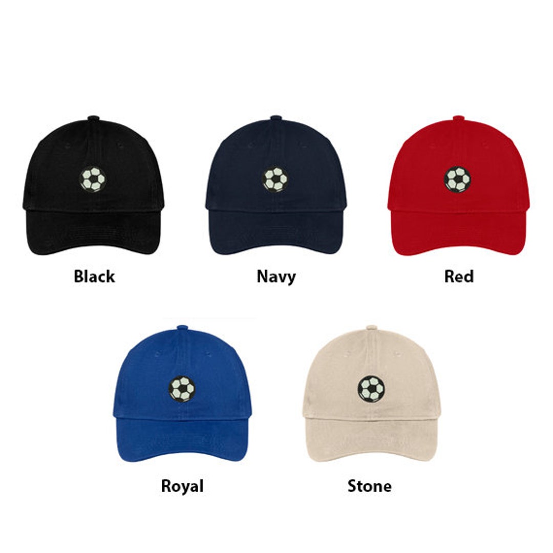Stitchfy Soccerball Embroidered Brushed Cotton Dad Hat Cap