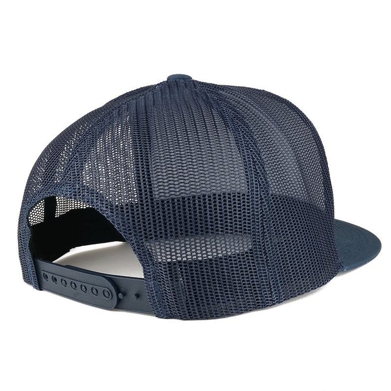 Trendy Apparel Shop Mexico Flag 5 Panel Snapback Cap - Flat Bill Trucker Mesh Hat, Black, One Size Fits Most - View #9