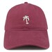 Palm Tree Embroidered Cotton Cap - Low Profile, Adjustable, Carolina Blue Color | Soft Brushed Twill, One Size Fits Most - View #6