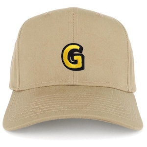 Gorra de béisbol estructurada con parche del alfabeto G de Stitchfy (SF-AP0094-27-079)