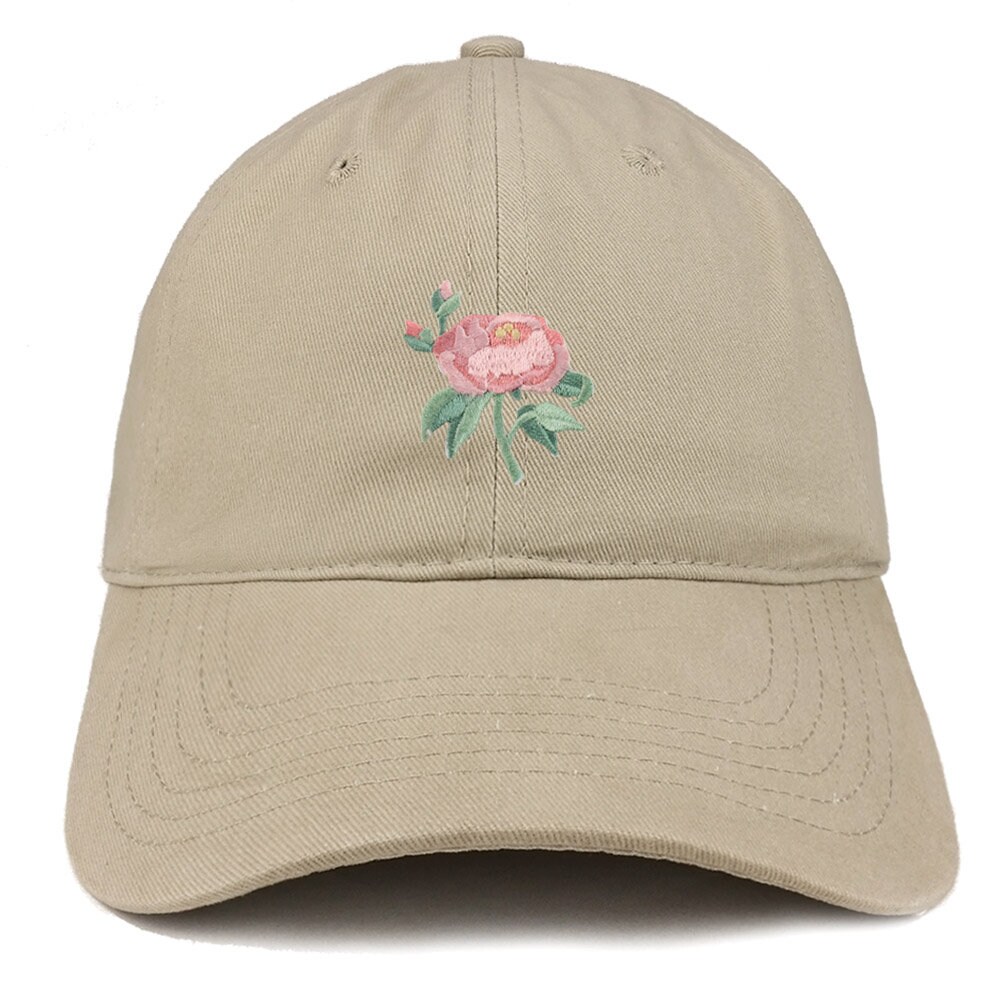 Stitchfy Pink Rose Patch Low Profile Soft Cotton Baseball