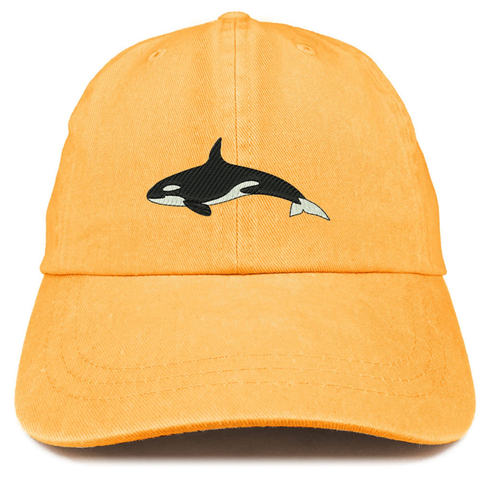 Trendy Apparel Shop Orca Whale Embroidered Beanie - Made In USA Acrylic Knit Winter Hat, One Size