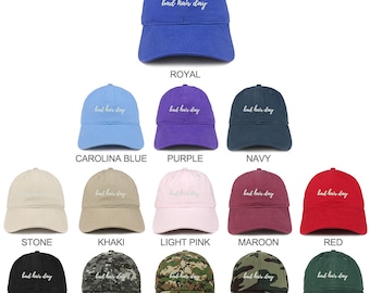 Stitchfy Bad Hair Day Embroidered Brushed Cotton Cap