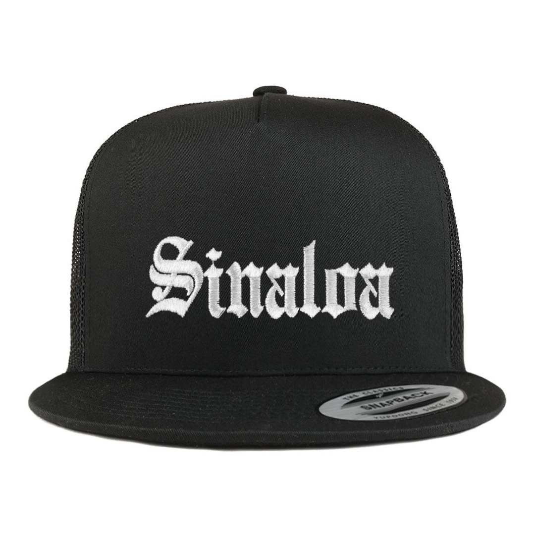 Stitchfy Old English Sinaloa White Embroidered 5 Panel