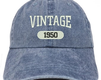 【YEGG】 Logo cap ♥4colors Stitchfy Vintage 1950 Embroidered Pigment Dyed Washed